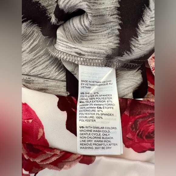 WHBM reversible tank with two necklines and two prints.  Size Small. - Picture 6 of 7